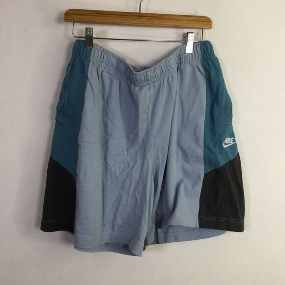 Nike Mens Athletic Shorts Elastic Waist Comfort Colorblock Blue Black Size XXL - Picture 5 of 16